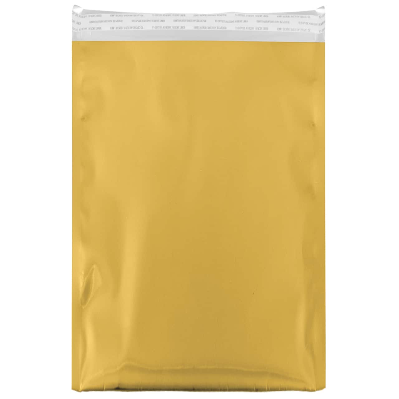 JAM Paper 12" x 18" Gold Foil Open End Envelopes with Self Adhesive Closure, 25ct.